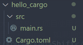新建包hello_cargo内容概览